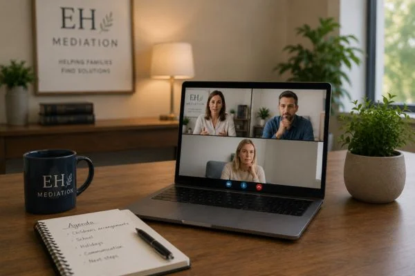 child access mediation Market Harborough online meeting.